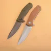 New 4020 Flipper Folding Knife 8Cr13Mov Stone Wash Blade Stainless Steel + FRN Handle Ball Bearing EDC Pocket Knives With Retail Box