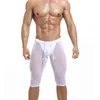 Mutande Pantaloncini da uomo sexy Vedi attraverso Palestra Allenamento Collant da allenamento Uomo Boxer Intimo Sport Pantaloni corti da uomo Leggings