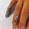 Stonefans esthetische roman vinger vingernagel nagel ring voor vrouwen vrouwelijke kristallen manicure boho vintage ringen verstelbare sieraden