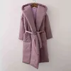 Kvinnor Winter Jacket Coat Stilfullt tjock varmt fluff Long Parka Kvinna Vattentät Outerware Coat 211108