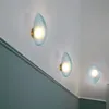 Стеновые лампы скандинавские дизайнерские спальни спальня для спальни лампы булыжник Стекло из эль -проходного коридора светодиод