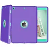 3 in 1 Silicon PC Full Body Case Shockproof Hybrid Robot Heavy Duty Rugged Cover Kickstand For Apple iPad Mini 2 5 Pro Air 4 Air4 10.9 11 2021 7 8 10.2 10.5 9.7
