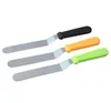 Spatule à glaçage pour gâteau et crème, 6 pouces, outils pour le beurre, lame plus lisse, grattoir plat coudé, lissage de haute qualité