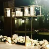 Party Decoration 6 Sztuk Hurtownie Wedding Metal Tall Gold Flower Stand Stand Centerpieces Yudao1649