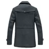 Mens Overjas Winter Wol Jas Slim Fit Jassen Mode Bovenkleding Warme Man Casual Jas Overjas Pea Coat Plus Size M-4XL 211122