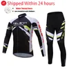 Tävlingssatser Vintercykeluppsättning Bike Cycling Team 2022 Thermal Fleece Long Sleeve Sportswear Jersey Suit for Men Clothing