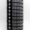 50pcs Black Serenity Prayer CROSS Silicone Bracelets Rubber Wristbands Whole Jewelry Lots Xmas Gift Favor