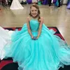 Kız Elbiseleri Küçük Miss Pageant Elbise Gençler İçin Küçükler için Yeni Yetişkinler 2022 Boncuk Halter Organza Elbise Kız Resmi Parti Sarı Turuncu