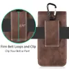 Universal Smartphone Bag Belt Clip Pouch Läderfodral för ära 20 Samsung A30 A50 Holster för Xiaomi MI 9T RedMi Note7 Case