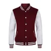 Plain Blank Letterman Jacke Varsity College Team Uniform Custom Baseball Männer Orange Marineblau Kastanienbraun Rot5942419