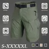 Ville Tactique Shorts Pantalons à cinq points Pantalon imperméable à carreaux Hommes Cargo militaire Forces spéciales Armée Fan Pantalon de travail Grande taille 5XL 210716