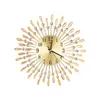 Orologi da parete Due colori opzionali Orologio dal design moderno e creativo Muto Metallo Diamante Artigianato Decorazione della casa Camera da letto Soggiorno Moda
