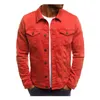 Zogaa Herfst en Winter Pure Color Cowboy Simple Men's Leisure Short Denim Jacket 211217