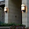 Lampada da giardino per esterni di design in stile cinese IP65 Lampada da parete per corridoio da corridoio vintage in bronzo chiaro impermeabile