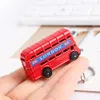 Kreatywny Czerwony Autobus Pole Projekt Wisiorek Keychain Podróży Pamiątka Dla Kobiet Mężczyzn Pierścień Londyn Styl
