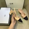 Ladies dress shoes sandals leather high heels spring and autumn pointed toe height 2CM or 6CM 35-40
