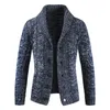 Pulls pour hommes Hommes Pull Manteau Casual Épaissir Cardigan Boutonné Couleur Pure Chunky Knit Mode Vêtements Capuche