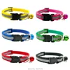 En gros 24 PCS Sécurité Collier Réfléchissant Réglable Pour Chien Chiot Chat Colliers Pour Animaux De Compagnie Collier De Chien Chiot Accessoires Chiens Colliers 210729