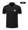 Algeria POLO da uomo e da donna in broccato di seta a maniche corte con risvolto sportivo T-shirt LOGO personalizzabile