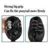 Synthetic Wigs LUPU Black Brown Bubble Ponytail Long Straight Claw Clip On Pony Tail Hairpieces For Women Natural Fake Hair Pieces