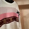 Pulls pour femmes de marque de Noël tricot pull en coton pull nouveau pull lettre jacquard et chaussettes ensemble pour l'automne hiver pour les femmes tops S M L