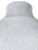 Suéter sólido homens altamente pescoço masculino pulôver casual truque quente streetwear hem ribbed capa turtleneck suéteres homens natal natal 210524