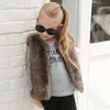 Jassen Peuter Baby Meisjes Nepbont Vest Bovenkleding Kerst Winter Kinderen Kinderen Warme Jas 16 Jaar Mouwloze Jas8080533