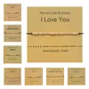 Chaîne de liaison Morse Code Series Bracelets de bracelets à manchette ouverte pour femmes hommes Valentin amitié Gold Color String Ajustement Gift9249075