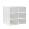 2021 Shoe Storage Boxes 36 Pack Clear Plastic Stackable -White Holders Racks Home & Organization