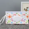 EVA Clamshell Baby Wipes Сумки из мультфильма печать на молнии бумажный полотенце упаковочный пакет 24 * 13,5 см экологически чистый многоразовый XD24617