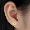 2021 Trendy Türkische Böse Augen Ohrringe Modeschmuck Silber Gold Edelstahl Stud Ohrring für Frauen Männer Schmuck Großhandel