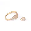 Bracciale rigido braccialetto multicolore di moda di lusso, anello, festa di nozze di gioielli, abito da sposa da donna, regalo di accessori fatti a mano B1093