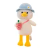 30/45/60 / 70cm engraçado pato de pelúcia brinquedos adorável animal pato ir shool recheado macio bebê bonecas de presente de aniversário dos desenhos animados