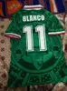 Maglia da calcio retrò 70 MEXICO BLANCO 86 94 98 2006 Maglia da calcio HERNANDEZ H.SANCHEZ LUIS GARCIA CAMPOS maglia antica MARQUEZ 2010 1999 kit per bambini ninos