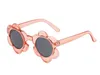 Lunettes de soleil arc-en-ciel pour enfants lunettes colorées en forme de fleur photographie pour garçons filles accessoires de fête