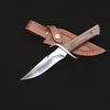 Factory Direct Outdoor Survival Rechte Tactische Mes D2 Mirror Polish Bowie Blade G10 Handvat Vaste Bladen Messen met Lederen Schede