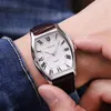 Мужские бизнес -модные часы мужские кожаные бретежные запястья часы для мужчин кварцевые часы топ мужской подарок водонепроницаемые винтажные наручные часы