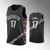 Imprimir Mulheres Masculinas Crianças Algum jogador Kevin Durant 7 Kyrie Irving Dindre Dinwiddie 8 Levert 22 CLAXTON HARRIS Costume Basketball Jersey