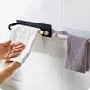 Toilettenpapierhalter Wandmontierte Handtuchkleiderregal Küchenschrank Rollen Hängende Organisator
