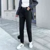 4 color mom jeans Woman Elastic Waist High wais Plus size Denim Pants Boyfriend Women Washed Cotton fashion 89i 210420