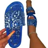 Slippers Bandana Slides Women Cool Graffiti Home Women's Summer Sandals Red Blue Black Tie Dye Footwear Wholesale