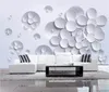 Tapeten Po Tapete Wandmalerei Moderne Kunst Vliespapier 3D-TV Vertraglich Sitzende Weiße Lotusblumen Großes Wandbild
