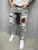 2021 New Fashion Streetwear Denim Jeans Uomo Pantaloni Mens Skinny Jogging Strappato Uomo Cerniera Hip Hop Harajuku Jeans Maschili Homme Denim X0621