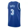 Aangepaste basketbalshirt 23 James 3 Davis Austin Reaves 1 Russell 2023-24 geel wit paars stadstruien heren jeugd S-XL