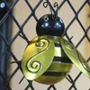 Gobelänger små bin formade vägg hängande järn dekoration metall dekorativa bee modell hem prydnad storlek s gyllene