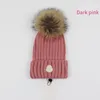 Hats Scarves Sets knitted fur pom hat fashion designer skull cap letters beanie men and women unisex cashmere quality