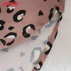 Blusa con estampado de leopardo rosa Retro para mujer, camisa holgada informal elegante de manga larga para mujer, Blusas femeninas XN172 210416