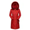 5XL Women Winter Down Jackets And Coats Casual Long Sleeve Big Fur Collar Coat Female Loose Warm Hooded Plus Size