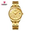 Wristwatches CHENXI Full Gold Couple Watch Men's Calendar Display Luminous Waterproof Luxury Ladies Business Casual Exquisite Watches WA195