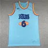 Мужчины 2021 Фильм Космический варенький состав Tune Squad 6 James Jersey Basketball 1 Bugs 2 Daffy Duck 10 Lola Bunny Taz 1/3 Tweety 22 Билл Мюррей 23 Майкл Стикт Рубашки Голубые